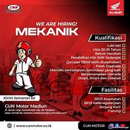 Lowongan Mekanik Motor Sidoarjo